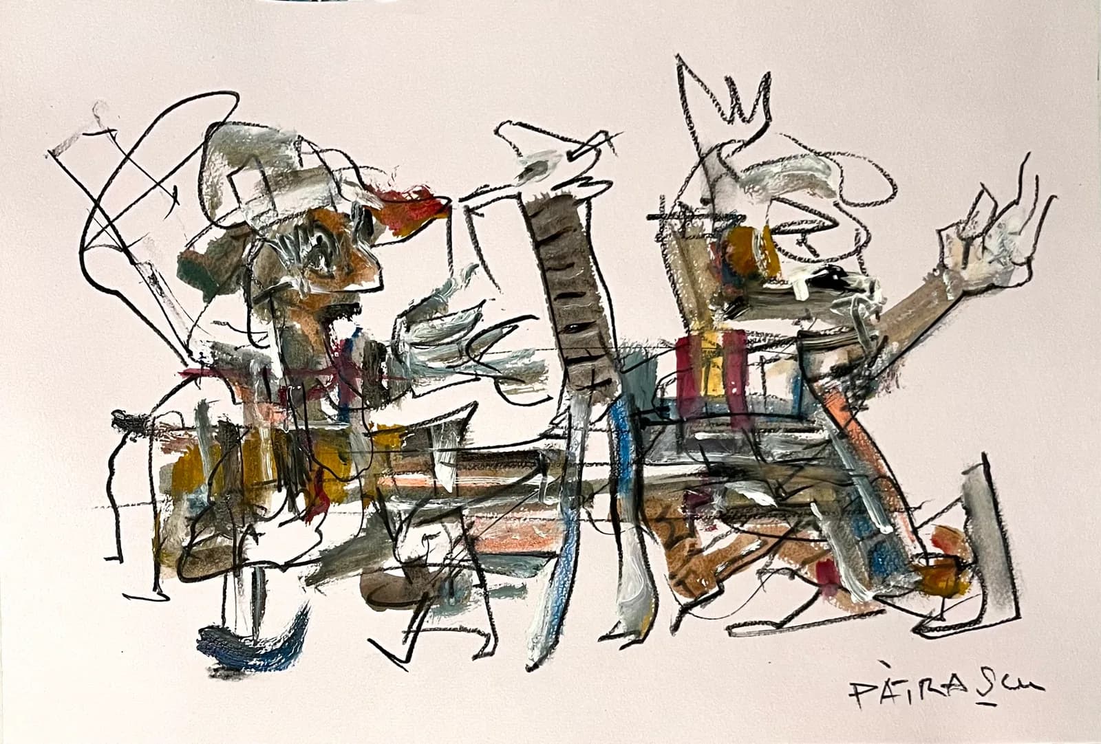 Grafică 3 — Aurel Patrascu, tehnică mixtă