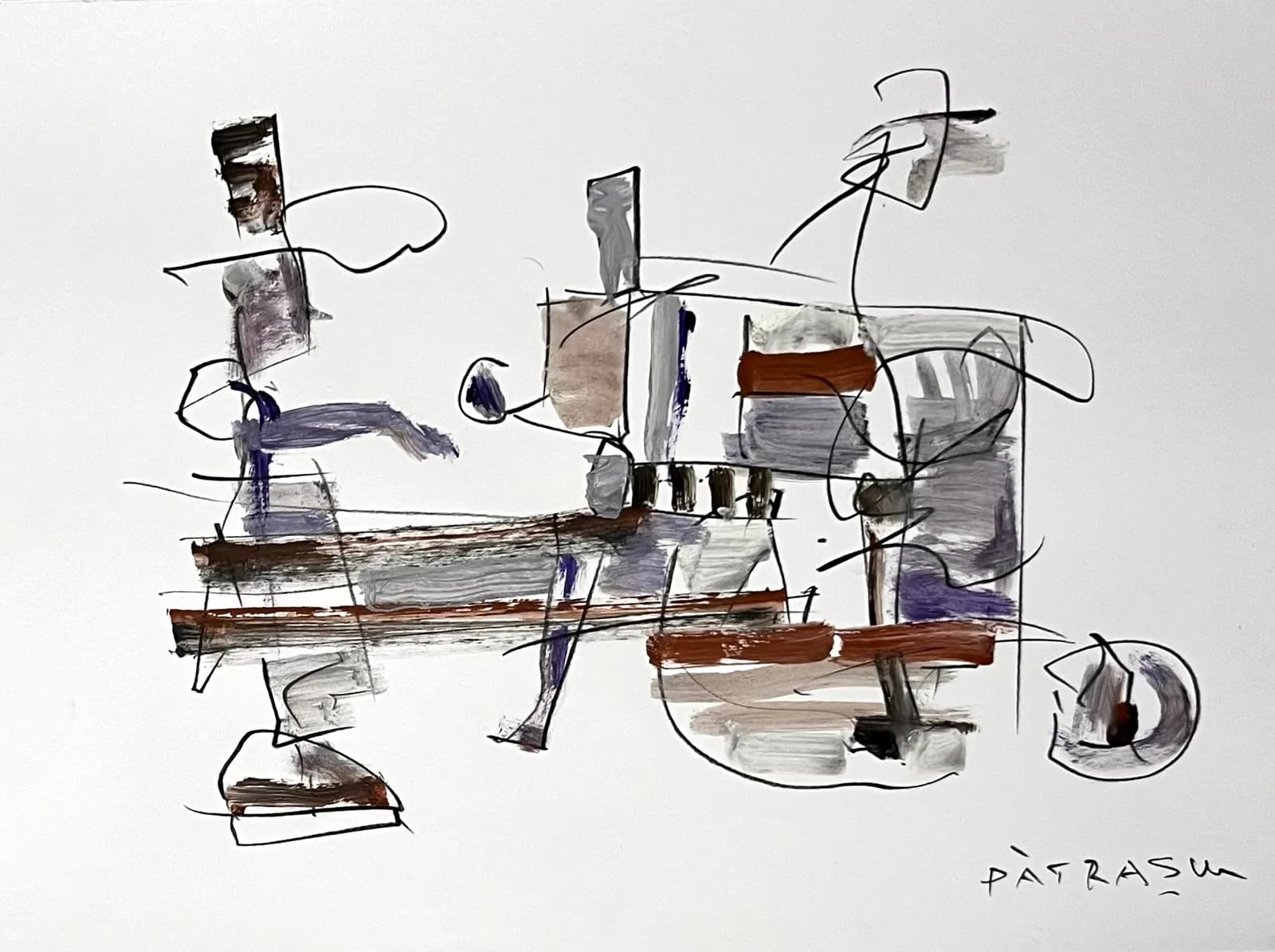 Grafică ubu 7 — Aurel Patrascu, tehnică mixtă