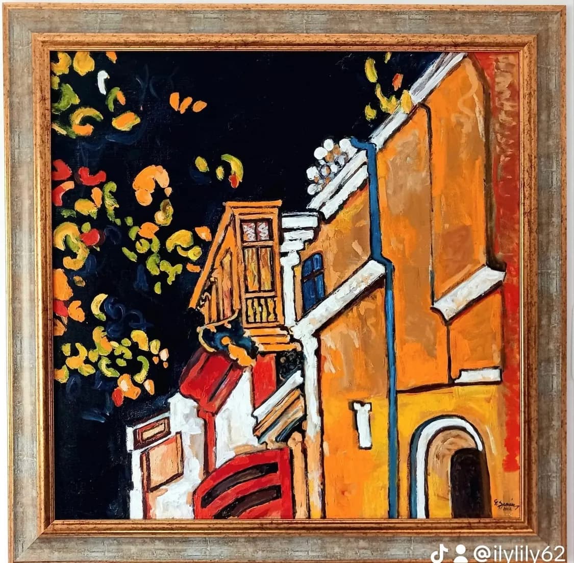 Citadina — George Spaiuc, ulei pe panza
